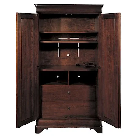 Large Armoire in Traditional Louis Phillipe Furniture Style